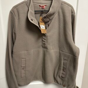 Gerry Taupe Fleece Pullover